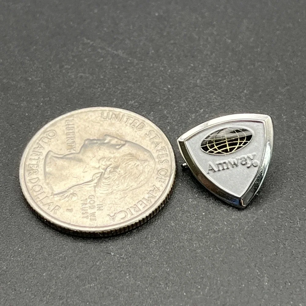 Amway American‎ Way MLM Silver Tone Lapel Hat Pin